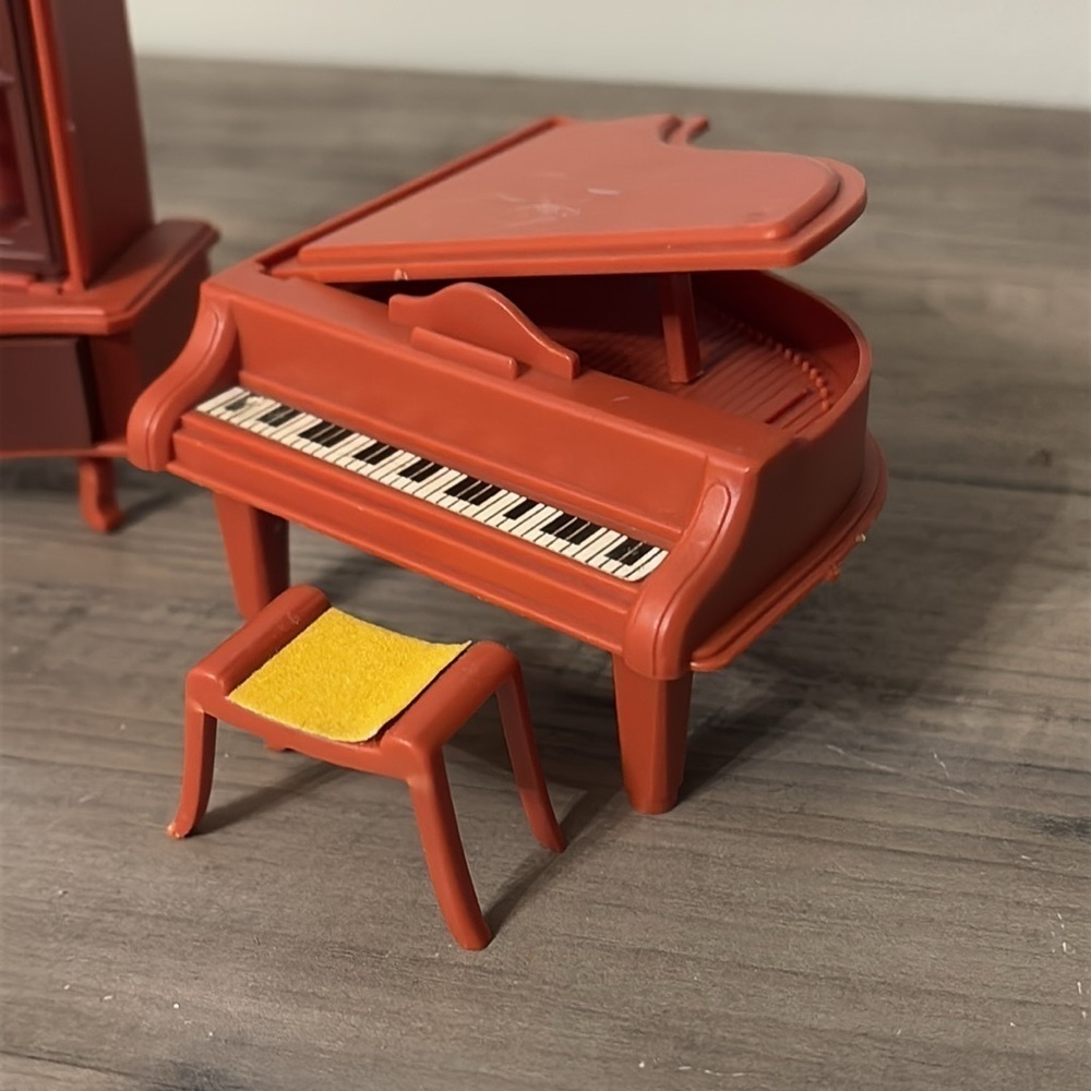 VINTAGE Plastic furniture for living room/dollhouse, JEAN W. Germany 70s - Picture 2 of 16